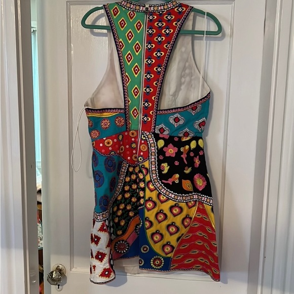 Alice + Olivia Tennie Patchwork Embellished Embroidered Dress
Size 12 - Picture 7 of 7